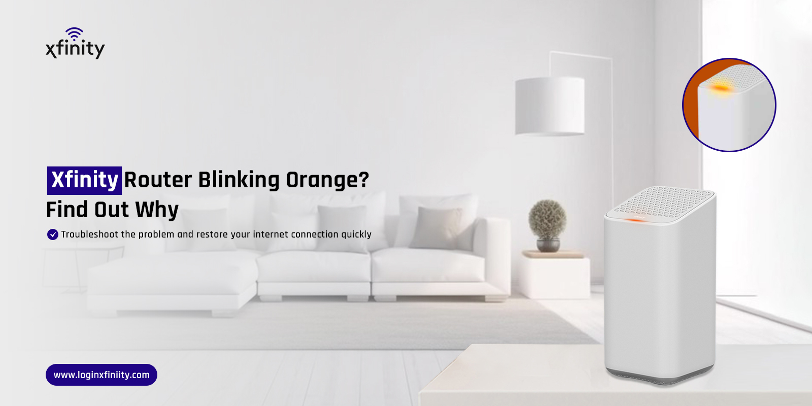 Xfinity router blinking orange